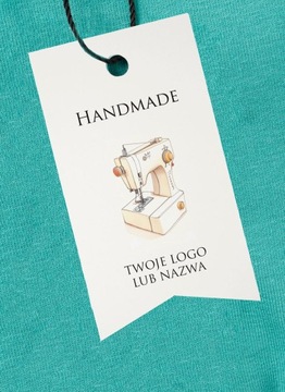Cenówki PRZYWIESZKI bileciki NA ODZIEŻ zawieszki do produktów handmade LOGO