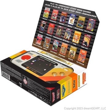 My Arcade DGUNL-7015 Портативная игровая консоль Atari 50 в стиле ретро, ​​100 игр