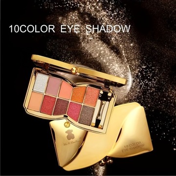 Палитра теней для век Sparkling Diamond Shimmer, 10 цветов, с кисточкой