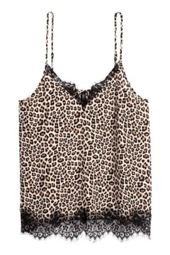 H&M Satynowy top rozm.34 XS