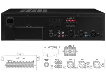 МОНО-МИШЕРНЫЙ УСИЛИТЕЛЬ 120ВТ MONACOR PA-1200