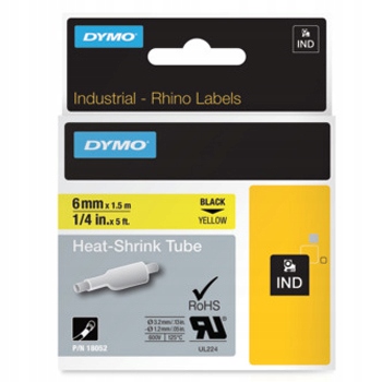 Trubka Dymo 18052 6 mm ø1.2 mm-2.3 mm žlutá Originální