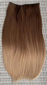 Наращивание волос, капучино/омбре, накидка