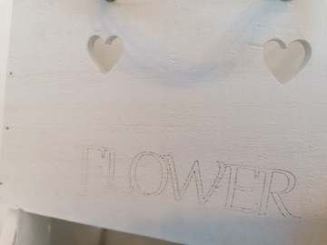 Белые деревянные ящики, 2 шт, с веревкой для цветочных коробок.