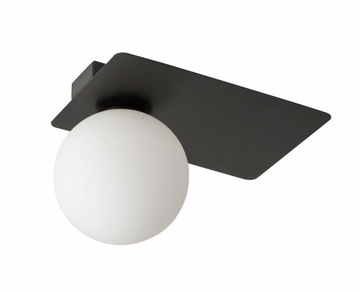 Lampa sufitowa plafon ARGON 1 czarny żyrandol