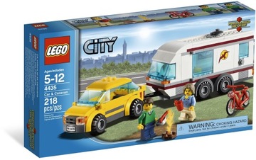 Klocki LEGO City 4435 - Samochód z przyczepą kempingową