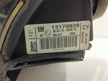 Фонарь передний левый Opel Vectra C LIFT XENON COMPLETE 13170928 89312391