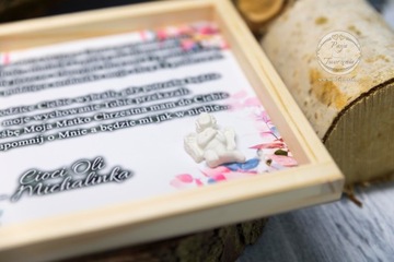 Благодарственная/сувенирная коробка для крестных родителей.