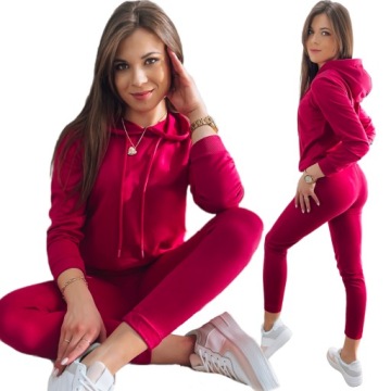 DAMSKI KOMPLET DRESOWY BLUZA SPODNIE roz. S