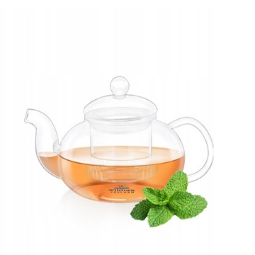 DZBANEK DO HERBATY SZKLANY Z ZAPARZACZEM WILMAX 770 ml