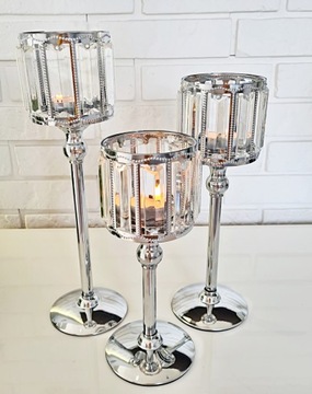 CANDLE STAND набор хрустальных подсвечников GLAMOUR