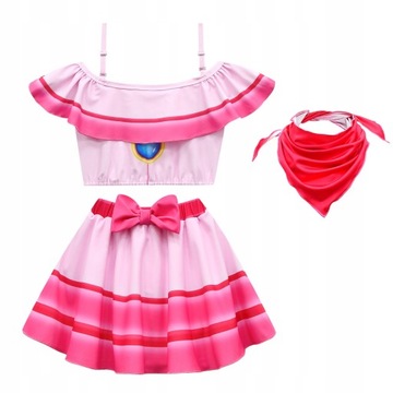 Super Marie Peach Princess kostium kąpielowy