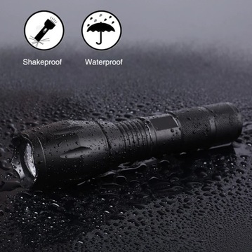 МОЩНЫЙ ВОЕННЫЙ ФОНАРЬ CREE - ЗУМ - ЗАРЯДКА USB