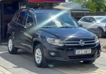 Volkswagen Tiguan I SUV Facelifting 1.4 TSI BlueMotion 122KM 2012 Volkswagen Tiguan 1.4TSI 122KM Klimatronik Navi Multfunkcja AF 16cali ZARE, zdjęcie 17