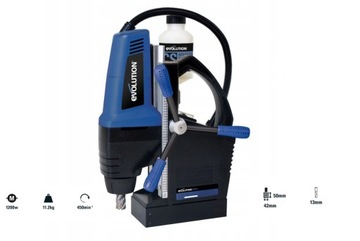 Wiertarka magnetyczna EVOLUTION EVO42 wiercenie do 42mm + ZBIERACZ WIÓRÓW