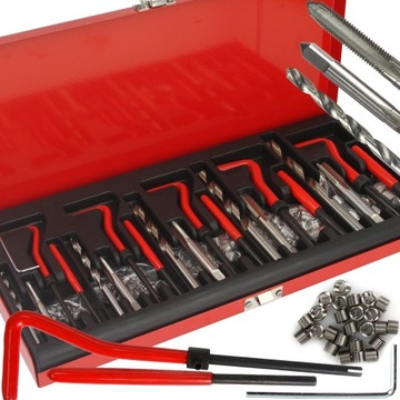 НАБОР ДЛЯ РЕМОНТА РЕЗЬБЫ, МЕТКИ ДЛЯ РЕЗЬБЫ, 131 шт.