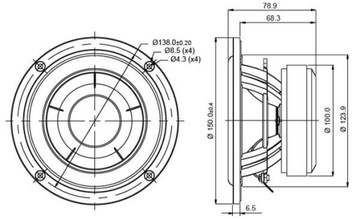 SB Acoustics SB15CAC30-4 5-дюймовый керамический динамик