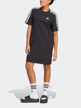 Adidas Sukienka Sportowa Bawełniana Prosta Krótki Rękaw Czarna HR4923 r. M