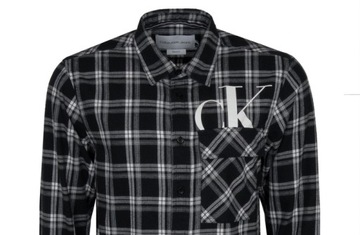 CALVIN KLEIN JEANS koszula męska, kratka flanelowa, M