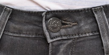LEE spodnie super SKINNY grey jeans JODEE W30 L35