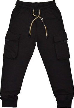 POWER FASHION Spodnie Bojówki JOGGERS 122/128cm