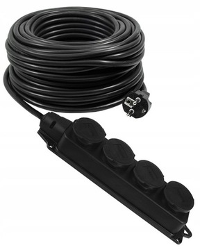 ПОЛЬСКИЙ УДЛИНИТЕЛЬ 5М 3X1,5 РЕЗИНОВЫЙ РАЗДЕЛИТЕЛЬ X4