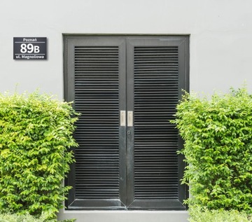 АДРЕСНАЯ табличка АНТРАЦИТ Номер дома 20х30