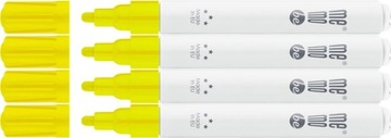 Marker olejowy MemoBe MM301 okrągła 2-4mm żółty x4