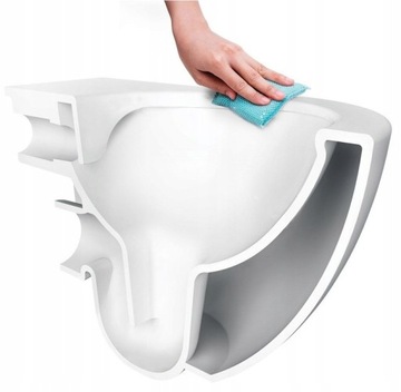 POLSKI Stelaż BIAŁY podtynkowy wc miska wc rimless