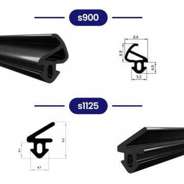 Уплотнитель для окон, рама окна из ПВХ, эластичный, черный, EPDM, ALUPLAST S-1560, 25 м
