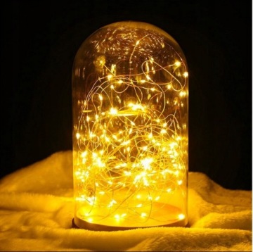 200 СВЕТОДИОДНЫХ МИКРОПРОВОДНЫХ ЛАМП ДЛЯ USB, теплый белый.