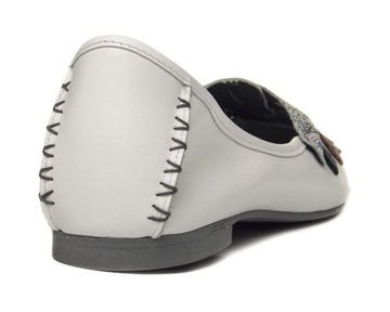 КОЖАНЫЕ БАЛЕТКИ ЖЕНСКИЕ MACIEJKA 01358 БЕЛЫЕ 40