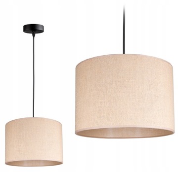 LAMPA WISZĄCA SUFITOWA ŻYRANDOL ABAŻUR BOHO JUTA