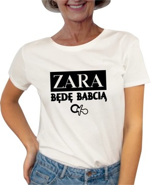 KOSZULKA BAWEŁNIANA T-SHIRT BLUZKA PREZENT DLA NA DZIEŃ BABCI I DZIADKA 813