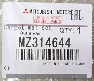 KOBERCE VELUROVÉ "COMFORT" MITSUBISHI OUTLANDER III 2012+ NOVÉ OE