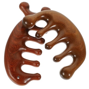 Массаж шеи массажной расческой с кровообращением 2