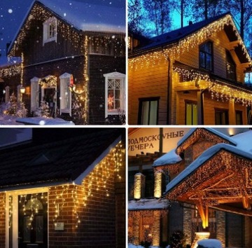ICILS ГАРЛАНД ШТОР 500 LED ТЕПЛЫЙ БЕЛЫЙ ВСПЫШКА
