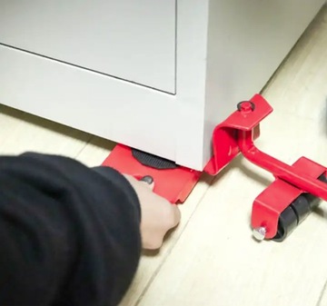 ТРАНСПОРТНЫЙ КОМПЛЕКТ ДЛЯ ПЕРЕДВИЖЕНИЯ МЕБЕЛИ РОЛИКОВЫЙ ПОДЪЕМНИК 150 КГ 5 ЭЛЕМЕНТОВ