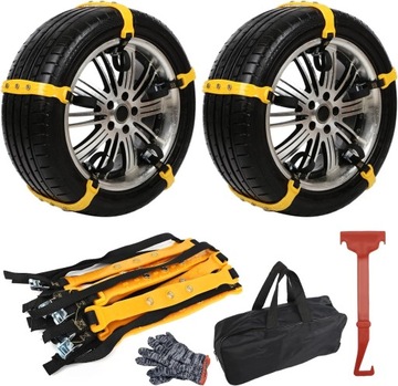 Uniwersalne Łańcuchy Śniegowe CARALL Snow Pit Stop Standard 165-265mm 10szt