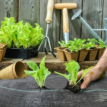 ТКАНЬ ТОЛСТАЯ АГРО НЕТКАНАЯ Противосорнячная 70Г АГРО ТКАНЬ 1,1х50м 50x НАБОР ШИФТОВ