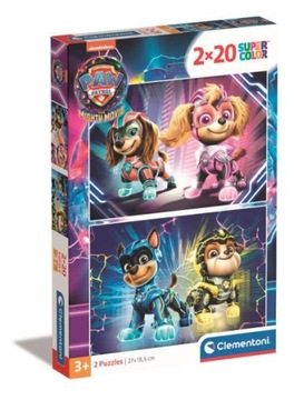 Puzzle 2x20 Super Kolor Psi Patrol Clementoni
