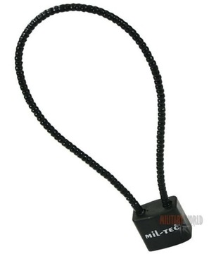 Замок навесной с тросом 38 см MIL-TEC ПРОТИВОУГОННАЯ БЕЗОПАСНОСТЬ Сталь