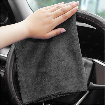 5X ПОЛОТЕНЦЕ ИЗ МИКРОФИБРЫ ДЛЯ МЫТЬЯ И СУШКИ АВТОМОБИЛЕЙ 300г 30см ЧЕРНЫЕ