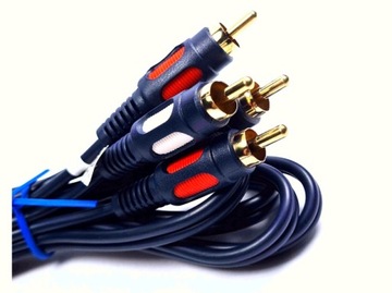 КАБЕЛЬ 2XRCA - 2XRCA ПОДДЮЖЕК 2- RCA каплевидный 1,5 м