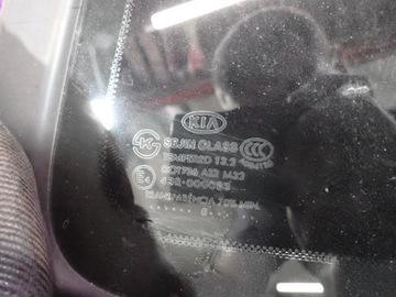 KIA CARENS III 06-13 SKLO (OKNO) KAROSERIE PRAVÝ ZADNÍ PRAVÁ