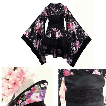 НОВОЕ КИМОНО КОСПЛЕЙ ТРАДИЦИОННЫЙ КОСТЮМ ГОРНИЧНОЙ РАЗМЕР M