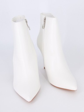 БЕЛАЯ КОЖАНАЯ ЖЕНСКАЯ ОБУВЬ НА ВЫСОКОМ КАБЛУКЕ 41