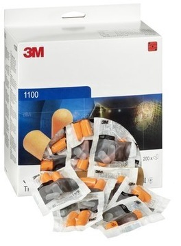 Zatyczki Stopery do uszu 3M 1100 Wkładki 50par