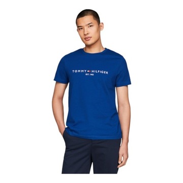 TOMMY HILFIGER KOSZULKA MĘSKA T-SHIRT TOMMY LOGO TEE KOBALTOWA r.XXL