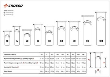 Сухая сумка Crosso серого цвета / 40 л